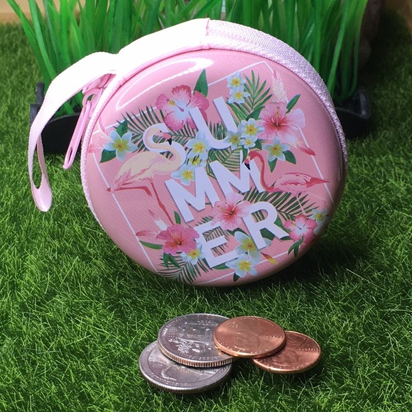 Summer Pink Flamingo Coin Purse - Picture 5 of 8